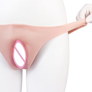 FAAK Nouveau string pour hommes, culotte de travestissement avec faux vagin en silicone pénétrable, sous-vêtements, jouets sexuels pour hommes sissy - Product Image 4