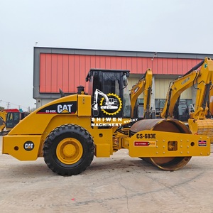 Compacteur vibratoire certifié CE EPA Caterpillar CS583D/CS683E/CS76B/CS79B/CS533E d'occasion, rouleau compresseur CS-863E, moteur diesel, pompe - Product Image 3