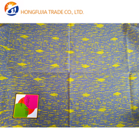 Kain Tenun Organza Katun Afrika Ankara Ukuran 4, Berat Sedang, Motif Polos, Warna Emas, untuk Pakaian Anak Perempuan, Gold Wax