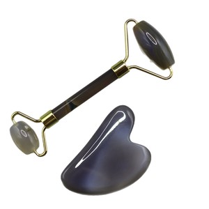 <span class=keywords><strong>Rouleau</strong></span> <span class=keywords><strong>de</strong></span> massage facial double face en agate <span class=keywords><strong>de</strong></span> <span class=keywords><strong>jade</strong></span> et planche Gua Sha en forme <span class=keywords><strong>de</strong></span> cœur, personnalisable avec logo, pour le corps entier - Product Image 5