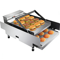 Grille-pain à double couche pour hamburgers commerciaux, 12 tranches, machine à griller les hamburgers pour les restaurants de restauration rapide