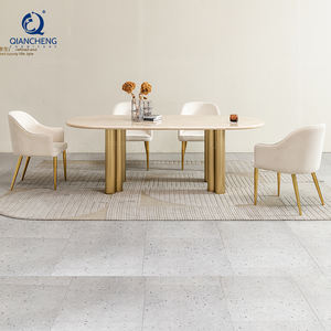 Bàn ăn đá cẩm thạch sang trọng Newstar <span class=keywords><strong>2026</strong></span> Mẫu mới Thiết kế mới Phong cách Bắc Âu tối giản Hiện đại Nội thất gia đình Nhà hàng Khách sạn - Product Image 3