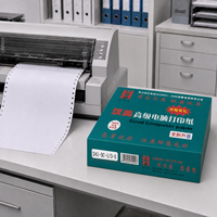 HANMEI Hojas de Papel Autocopiativo de 241 mm, 80 Columnas