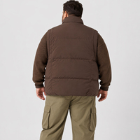 Blouson matelassé en duvet pour homme 2-en-1 avec gilet amovible, col montant, fermeture éclair intégrale, hiver, grandes tailles et coupes oversize 6XL 7XL