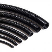 Tuyau flexible en PP ondulé noir pour la protection des câbles et le câblage
