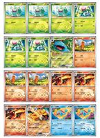Cartes de jeu Pokémon 151 Surprise Collected Vol.3 pour enfants chinois, coins carrés, emballage plat, format voyage mince
