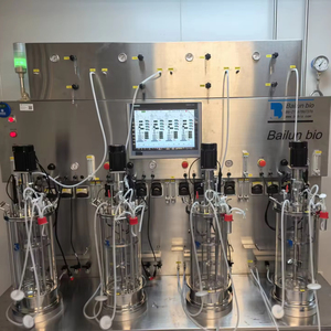 EU-Standard BLBIO 10GJA-4 Labor Mechanischer Rühr bio reaktor 4 Set 10L Ummantelter Glas fermentation stank - Product Image 1