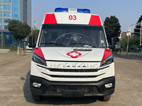 Ambulancias Diésel Nuevas 4x2/4x4 con UCI, Aislamiento de Presión Negativa, Vehículo Médico de Emergencia Totalmente Equipado con Ventilador