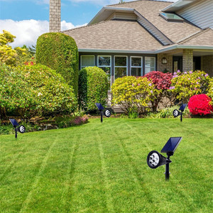 Enchufe de tierra <span class=keywords><strong>Solar</strong></span> para exteriores, foco de árbol de jardín Led Blanco cálido, IP65, impermeable, para jardín, paisaje, césped, punto de luz - Product Image 5