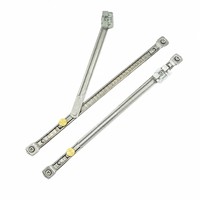 SK5-019 Herraje de Fijación para Ventana con Barra de Hierro, Bisagra y Brazo de Fricción