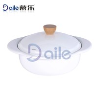 Panci Masak Minimalis Ramah Lingkungan dari Baja Karbon Berlapis Enamel untuk Berkemah, Memasak di Rumah, dan Sup
