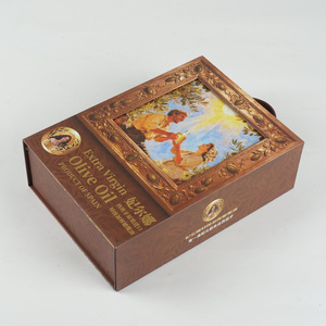 Olive Oil Gift <b>Box</b> Extra Virgin Premium Packaging Customizable Size Personalized Design - Product Image 1