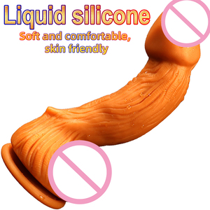 Großer, Ausgebogener, Vibrierender und Beheizbarer <span class=keywords><strong>Dildo</strong></span> mit Realistischer Eichel, Riesiger XXL <span class=keywords><strong>Dildo</strong></span> für Frauen - Product Image 2