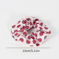 Tissu personnalisé imprimé coton rose chouchous pour cheveux accessoire pour cheveux attaché avec bandeau queue de cheval