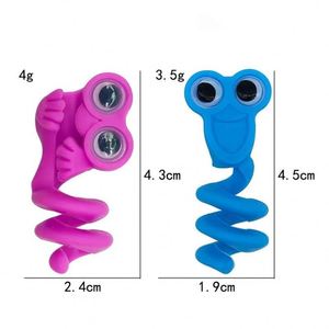 Adornos para Lápices con Ojos Grandes, Adorables Cabezas de Lápiz de Gel Suave con Formas Divertidas, Juguetes para Lápices Escolares, Pequeños Juguetes Ideales para Regalo - Product Image 5