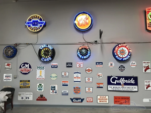 Винтажная вывеска из настоящего стекла с логотипом автомобиля, ручной работы, в стиле ретро, для магазина - Product Image 6