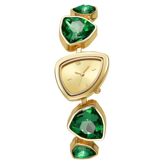 irregular quartz watch for  in stock  light luxury and niche triangular crystal bracelet watch the first choice for gifting