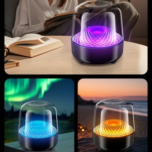 Altavoces de Escritorio Multifuncionales Inalámbricos para el Hogar, <span class=keywords><strong>con</strong></span> <span class=keywords><strong>Subwoofer</strong></span> RGB que Emite Luz, Plug and Play - Product Image 6