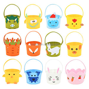 سلة عيد الفصح بالجملة للأطفال، هدية بيض عيد الفصح، مستلزمات حفلات الصيد، حقيبة من اللباد، ديكور منزلي - Product Image 6