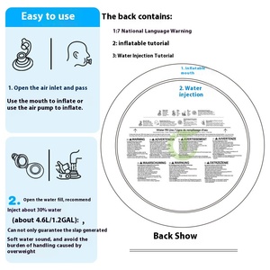 Hot-bán <span class=keywords><strong>Inflatable</strong></span> PVC bé bò đào tạo đồ chơi trẻ em của nước tiêm Pat Pad - Product Image 6