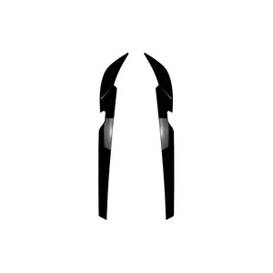 Bmw 5 Series G30 G31 Headlight Eyebrow Stickers Piano Black Carbon Fiber Texture Adhesive Decal Body Modification - Product Image 5