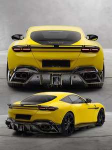 Kit carrosserie en fibre de carbone pour <span class=keywords><strong>Ferrari</strong></span> F8, style KEYVANY, avec spoiler avant et diffuseur, kit carrosserie amélioré pour F8 - Product Image 3