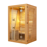 Sauna finlandais moderne extérieur/intérieur 2026, à vapeur sèche, en bois massif de pruche, puissance 3KW, certifié CE, 110V/220V