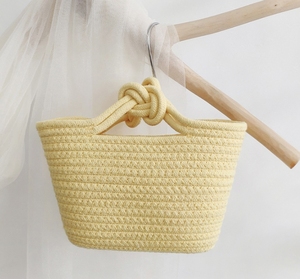 Borsa 2026 Nuova Artigianale da Donna, Pochette Portatile per il Tempo Libero, Borsa <span class=keywords><strong>a</strong></span> Secchiello <span class=keywords><strong>in</strong></span> <span class=keywords><strong>Corda</strong></span> di Cotone Intrecciata all'Uncinetto, Borsa Estiva da Spiaggia, Tote Bag - Product Image 6