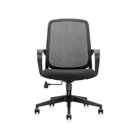 Chaise de patron ergonomique moderne en maille Chaise pivotante de bureau réglable Ascenseur Chaises d'invité de personnel de salle de réunion