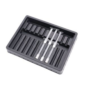 Personalizzato vuoto formata Nero usa e getta medico blister di <span class=keywords><strong>plastica</strong></span> cosmetici siringa di imballaggio vassoio - Product Image 2