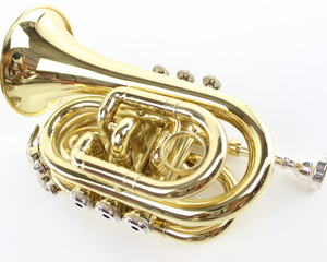 Bugle Handheld Bb-clef Pocket Horn Mini Three-Key Modelo de Venta caliente <span class=keywords><strong>Instrumento</strong></span> de viento de latón - Product Image 2