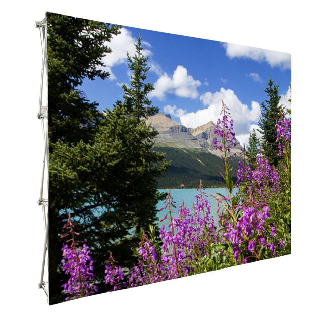 Wholesale Pop up Backdrop Display Stand 10ft Portable Retractable Background for Activity Display