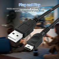 Câble de chargeur USB 1,2 m (3,9 pieds) avec gaine en PVC pour console Nintendo Game Boy Micro