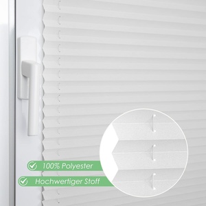 Persianas Venecianas Plegables con Rodillo, Sin Necesidad de Perforación, Pantalla de Privacidad, Protección Solar, Opacas, Blancas, 60x120cm - Product Image 2