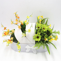 Boîte à fleurs élégante INUNION pour la naissance d'un bébé, boîte cadeau en papier