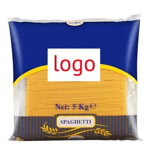 Impressão de logotipo personalizado 300g 500g Spaghetti espiral seco Konjac 80g Saco plástico de macarrão Saco de embalagem de massas com janela