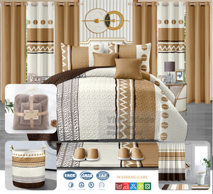 Ensemble de literie en coton avec rideaux, 24 pièces - Product Image 5
