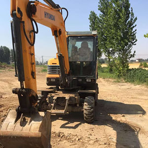 Macchina 60WVS 6ton escavatore gommato usato escavatore Hyundai Robex - Product Image 3