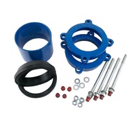 Raccord rapide en fonte ductile à prix d'usine, revêtu d'époxy, universel, large gamme d'adaptateurs à bride pour tuyaux en PVC et HDPE