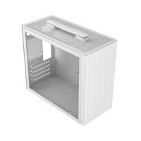 JNP Casing kustom pertengahan menara kantor Gamer Desktop kipas Argb Port Audio sistem pendingin air Casing PC komputer