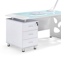 Mobilier de bureau pour étudiants et enseignants, bureau d'ordinateur, secrétaire, bureau d'écriture, usine, vente en gros, verre moderne, 12mm/15mm, 3 ans
