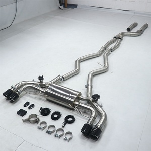 High Performance B58 Cat <b>Back</b> Valved Sport Exhaust System With Exhaust Muffler & Tips for BMW G20/G22 M340i/M440i B58 2019-2024 - Product Image 1