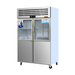 Best-Selling <b>Freezer</b> Fridge Glass Door Refrigerator Stainless Steel Cooler ES-DS02 High Quality Upright Frost Free Refrigerator - Product Image 1
