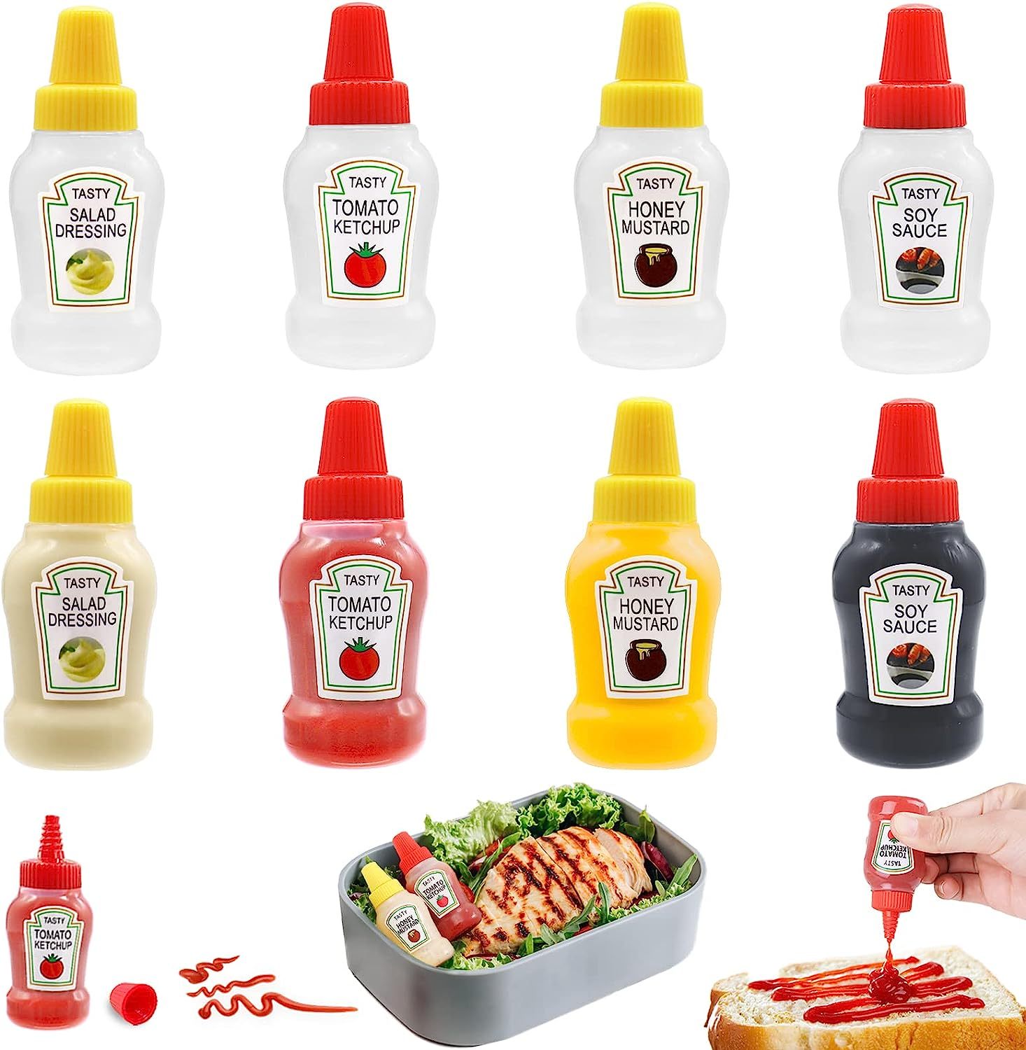 POPETPOP Reise-Quetschflaschen Set – 10x Mini Behälter Für Shampoo & Creme | Praktisch Zum Nachfüllen Für Unterwegs