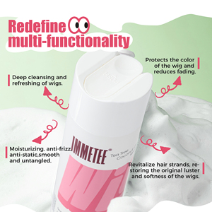Champú para peluca, Alisador, limpieza antiencrespamiento, champú y acondicionador para peluca de pelo Natural sintético, champú personalizado de etiqueta privada - Product Image 5