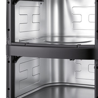 Friteuse à air double compartiment 5,5L+5,5L 2800W, commande tactile, circulation d'air à 360°, réduction de l'huile, nettoyage facile, appareil de cuisine