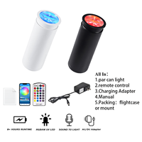 Projecteurs LED RGBWA UV 6-en-1 avec télécommande sans fil, canons DMX512, projecteurs PAR à batterie, éclairage d'ambiance pour mariages et DJ