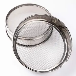 25 Cm 30 Cm Round Sifting Screen Plain Weave Mesh Divided Mesh Stainless Steel Test Sieve For Sale