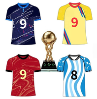 TF270 Europäische Fußball-Fan-Trikots im Portugal-Stil 2026 Bedruckte Kurzarm-Atmungsaktive Nationalmannschafts-Shirts für Mehrere