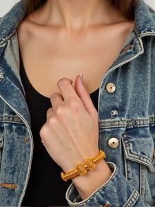 <span class=keywords><strong>Pulsera</strong></span> grabada hueca de Dubai Bride - Product Image 4